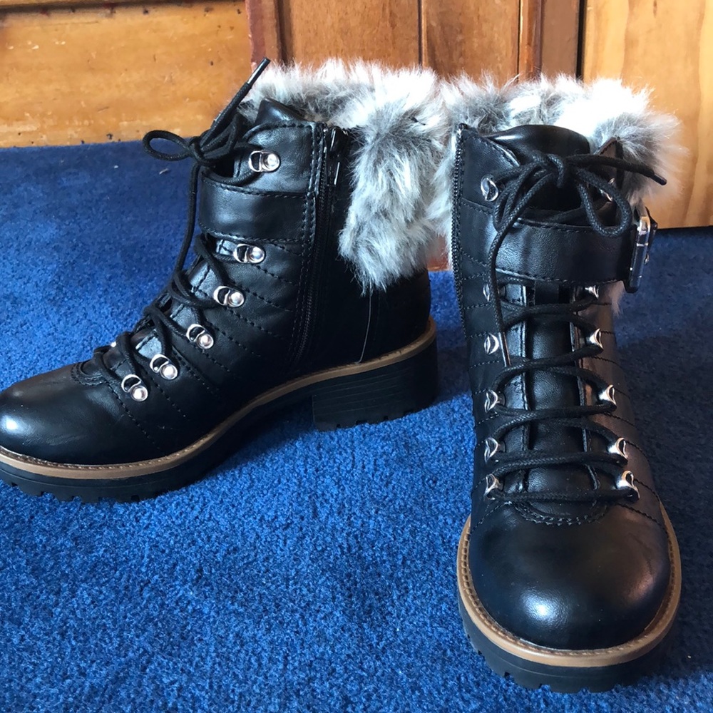 American Rag Black Boots With Fur